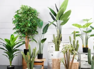 Artificial Home Decoration Fake Fiddle Leaf Palm Monstera Agave Tree Bonsai Artificial Potted Plant Banyan Tree