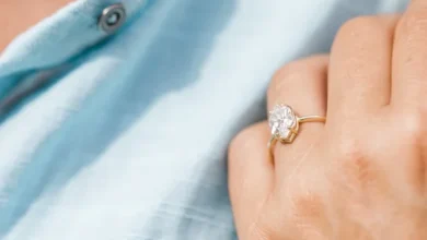 hexagon engagement ring